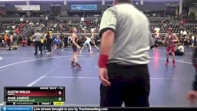 112 lbs Cons. Round 3 - Gage Sandoz, Valentine Wrestling Club vs Austin Welch, Wrath