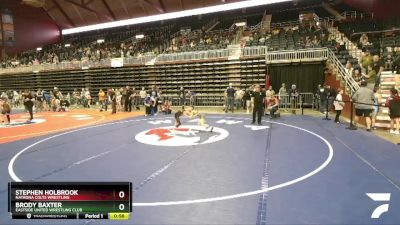 67 lbs Cons. Round 2 - Stephen Holbrook, Natrona Colts Wrestling vs Brody Baxter, Eastside United Wrestling Club