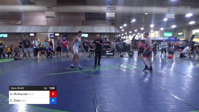 86 kg Cons 16 #2 - Kole Mulhauser, New York vs Cade Ziola, MWC Wrestling Academy