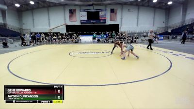 118 lbs Finals (4 Team) - Jayden Duncanson, Tioga Sr HS vs Gene Edwards, Central Valley Academy