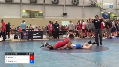 61 kg Consi Of 32 #2 - Tyshawn White, Clarion RTC vs Derek Spann, Bulls Wrestling Club