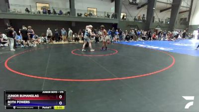 175 lbs Quarterfinal - Junior Bumanglag, CA vs Roth Powers, AK