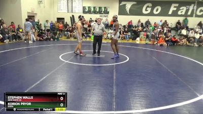 215 lbs Quarterfinal - Stephen Walls, New Hope HS vs Korion Pryor, Dora