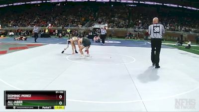 D1-132 lbs Champ. Round 1 - Ali Jaber, Edsel Ford HS vs Dominic Perez, Davison HS