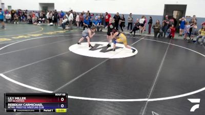 110 lbs Round 1 - Rebekah Carmichael, Bethel Freestyle Wrestling Club vs Lily Miller, Mat-Su Matmen