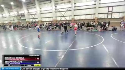 77 lbs Quarterfinal - Jonathan Bexfield, Sanderson Wrestling Academy vs Beckam Williams, Talons Wrestling Club