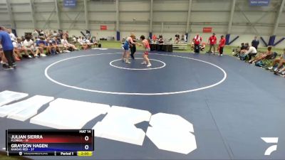 145 lbs Semis & 3rd Wb (16 Team) - Julian Sierra, Florida vs Grayson Hagen, Kansas Red