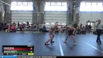 130 lbs Round 3 (8 Team) - Logan Reed, Mat Assassins vs Keegan Hewitt, Railroad City Riders