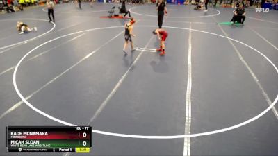 77 lbs Cons. Round 4 - Micah Sloan, White Bear Lake Wrestling vs Kade McNamara, Minnesota