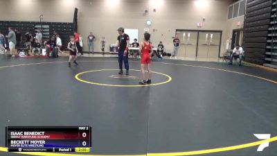 63 lbs Round 3 - Beckett Moyer, Moyer Elite Wrestling vs Isaac Benedict, Sebolt Wrestling Academy