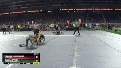 D2-113 lbs Cons. Round 3 - Ruben Rivera, John Glenn HS (Bay City) vs Trevor Morehouse, Jackson HS