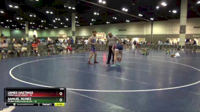 170 lbs Round 1 (10 Team) - James Hastings, Terre Haute North vs Samuel Nunez, Storm Wrestling Black