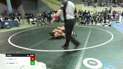 101 lbs Consi Of 8 #2 - Logan Cass, Pawhuska vs Aiden Jalajel, Team Tulsa Wrestling Club