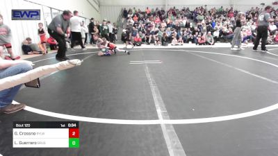 55 lbs Semifinal - Gunner Crossno, Roland Youth League Wrestling vs Liliana Guerrero, Brushy Wrestling Club