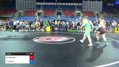 200 lbs Rnd Of 32 - Mackenna Atkinson, Pennsylvania vs Josephine Larson, Illinois