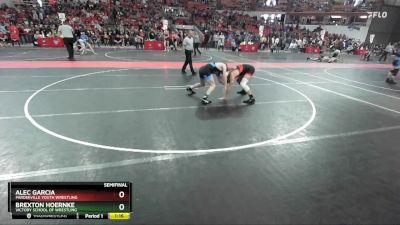 150 lbs Semifinal - Brexton Hoernke, Victory School Of Wrestling vs Alec Garcia, Pardeeville Youth Wrestling