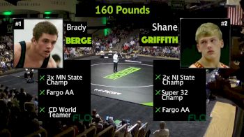 160 lbs Brady Berge, MN vs Shane Griffith, NJ