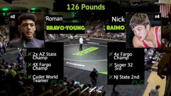 126 lbs Roman Bravo-Young, AZ vs Nick Raimo, NJ