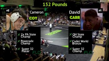 152 lbs David Carr, OH vs Cameron Coy, PA