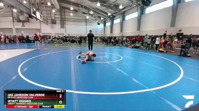 61 lbs Semifinal - Jax Jameson Valverde, NB Elite Wrestling Club vs Wyatt Higgins, Liberty Warriors Wrestling Club