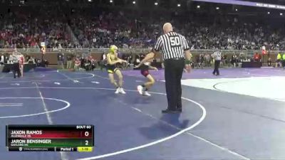 D2-106 lbs Champ. Round 1 - Jaxon Ramos, Allendale HS vs Jaron Bensinger, Gaylord HS