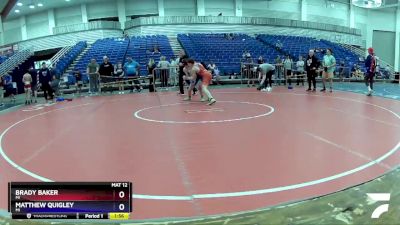 113 lbs Cons. Semi - Brady Baker, MI vs Matthew Quigley, MI