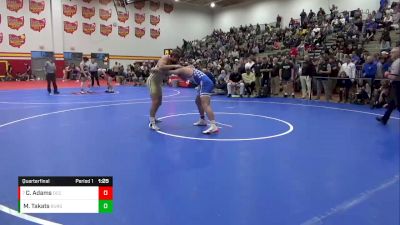 175 lbs Quarterfinal - Cam Adams, Detroit Catholic Central vs Myles Takats, Perrysburg