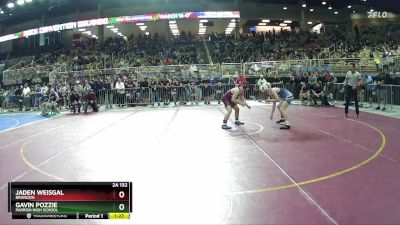 2A 132 lbs Champ. Round 1 - Jaden Weisgal, Brandon vs Gavin Pozzie, Parrish High School