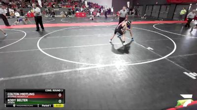 76 lbs Cons. Round 2 - Colton Midtling, Baldwin-Woodville vs Kody Belter, Athens