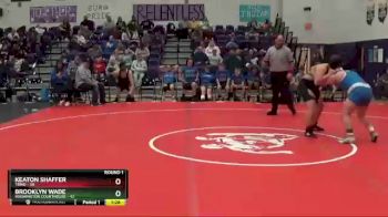 245 lbs Round 1 (6 Team) - Brooklyn Wade, Washington Courthouse vs Keaton Shaffer, Triad