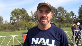 NAU Coach Eric Heins ecstatic after Lumberjacks Wisconsin victory