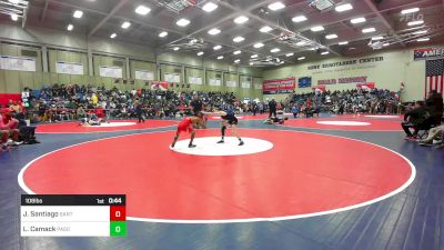 108 lbs Consi Of 16 #1 - Jesus Santiago, Santa Maria vs Logan Camack, Paso Robles