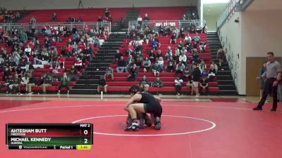 126 lbs Quarterfinal - Michael Kennedy, Aurora vs Ahtesham Butt, Firestone