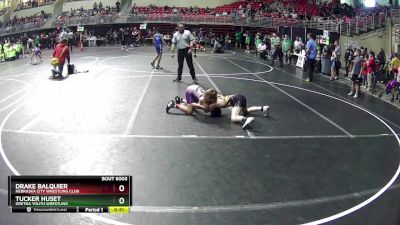 100 lbs Champ. Round 1 - Drake Balquier, Nebraska City Wrestling Club vs Tucker Huset, Gretna Youth Wrestling