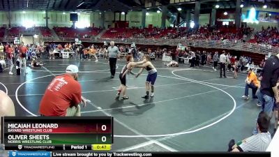 105 lbs Cons. Semi - Micaiah Leonard, Bayard Wrestling Club vs Oliver Sheets, Norris Wrestling Club