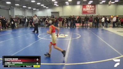 62 lbs Cons. Round 4 - Corey THOMPKINS, Flex Wrestling vs Easton Rohr, Rangers Wrestling Club