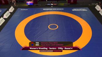 59 kg Round 4 - Michaela Beck, USA vs Paula Leon, MEX