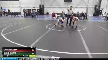 56 lbs Round 1 (8 Team) - Kobie Sharpe, 84 Athletes vs Jaisen Sharma, Warhawks Black