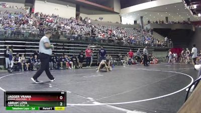 95 lbs Round 4 (6 Team) - Abram Loya, Team Texas Blue vs Jagger Vrana, Kansas Anaconda