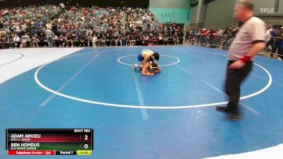 150 lbs Cons. Round 1 - Ben Homdus, Elk Grove Senior vs Adam Arvizu, Will C. Wood