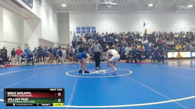 126 lbs Semifinal - Brice DiFilippo, St. Patrick`s High School vs William Pask, Ocean Springs High School