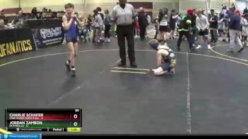 80 lbs Round 5 (6 Team) - Jordan Zambon, MI Pitbulls vs Charlie Schafer, Ring Finger Wrestling