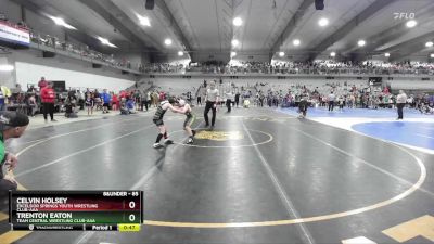 85 lbs Quarterfinal - Celvin Holsey, Excelsior Springs Youth Wrestling Club-AAA vs Trenton Eaton, Team Central Wrestling Club-AAA