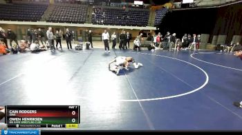 110 lbs Cons. Semi - Cain Rodgers, Iowa vs Owen Henriksen, Big Game Wrestling Club