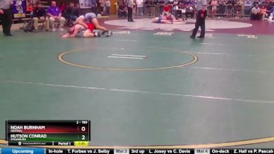 2 - 190 lbs Quarterfinal - Hutson Conrad, Strasburg vs Noah Burnham, Central