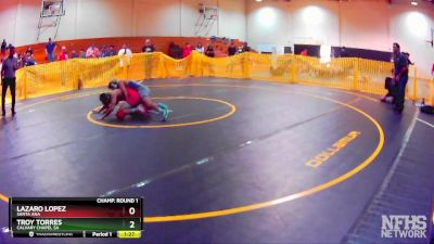 120 lbs Champ. Round 1 - Lazaro Lopez, Santa Ana vs Troy Torres, Calvary Chapel SA
