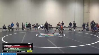 129 lbs Round 4 (6 Team) - Emmanuel Celestin, Golden Bears vs Jayce Charpentier, Bufffalo Stampeders Wrestling