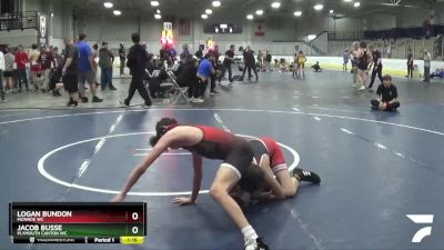 100 lbs Cons. Round 2 - Logan Bundon, Monroe WC vs Jacob Busse, Plymouth Canton WC