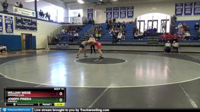 285 lbs Quarterfinal - William Weise, Wisconsin Club vs Joseph Pineda, Dubuque