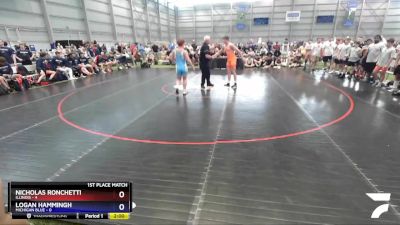 182 lbs Placement Matches (16 Team) - Nicholas Ronchetti, Illinois vs Logan Hammingh, Michigan Blue